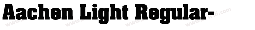 Aachen Light Regular字体转换